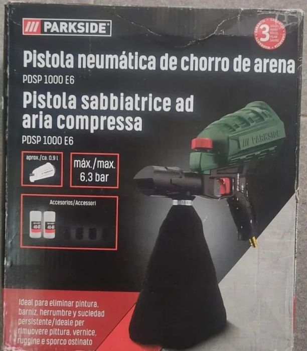 Pistola de areia parkside 25 euros já com portes
