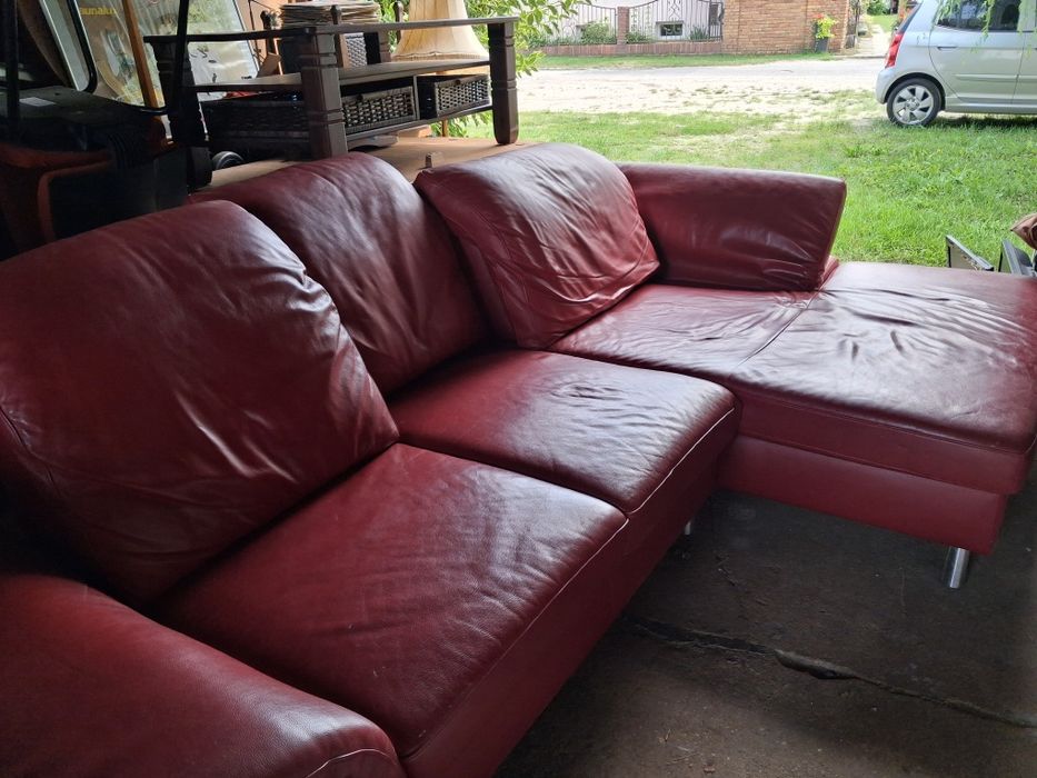 Narożnik skórzany bez funkcji spania