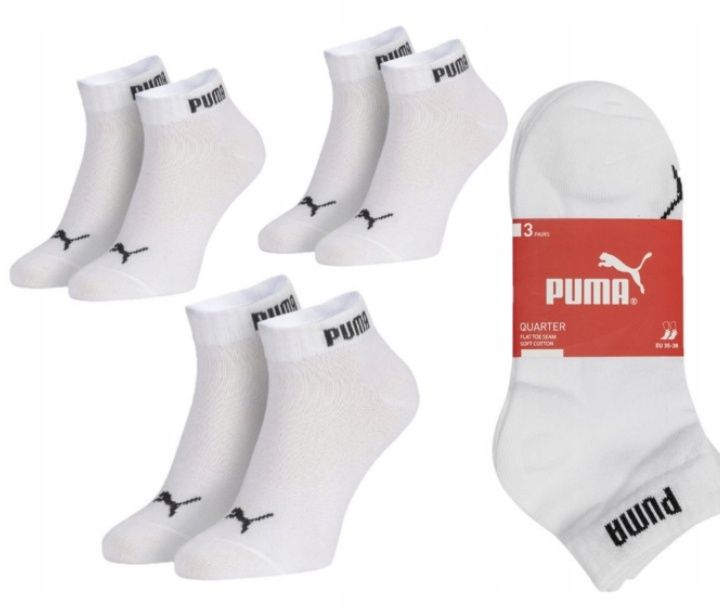 Puma Skarpetki 887498 biały rozmiar 43-46 zestaw 3 szt.