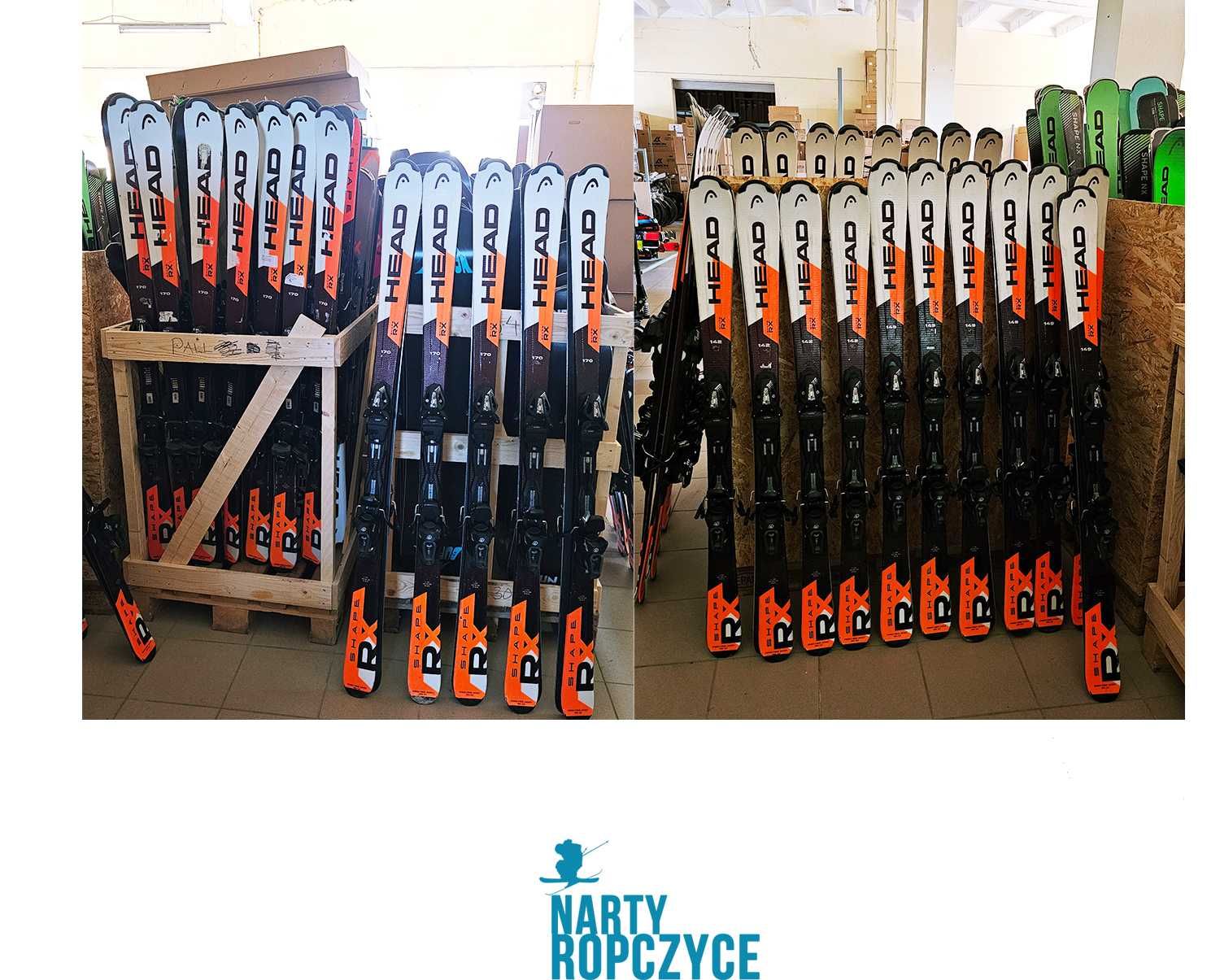 NartyRopczyce Narty 142/149/156/163 170 HEAD RX SHAPE Pakiet db stan
