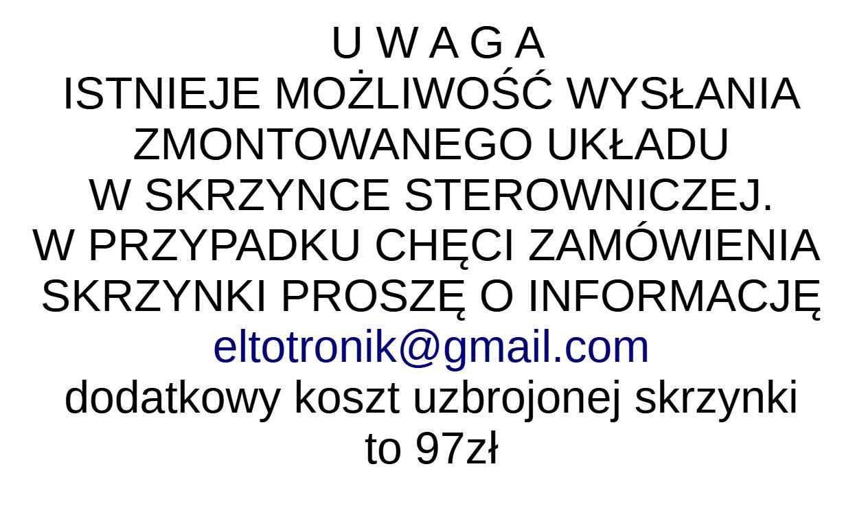 Układ gwiazda trójkąt 7,5 lub 11kW - GRATISY