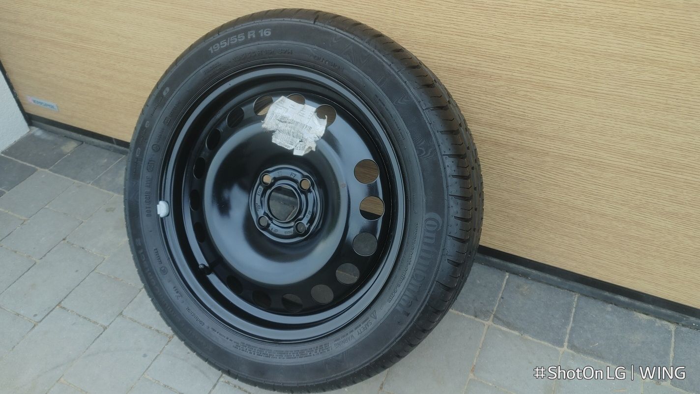 Nowe Koło 4x108 Zapas Z nową Oponą 195/65r15 Continental GM