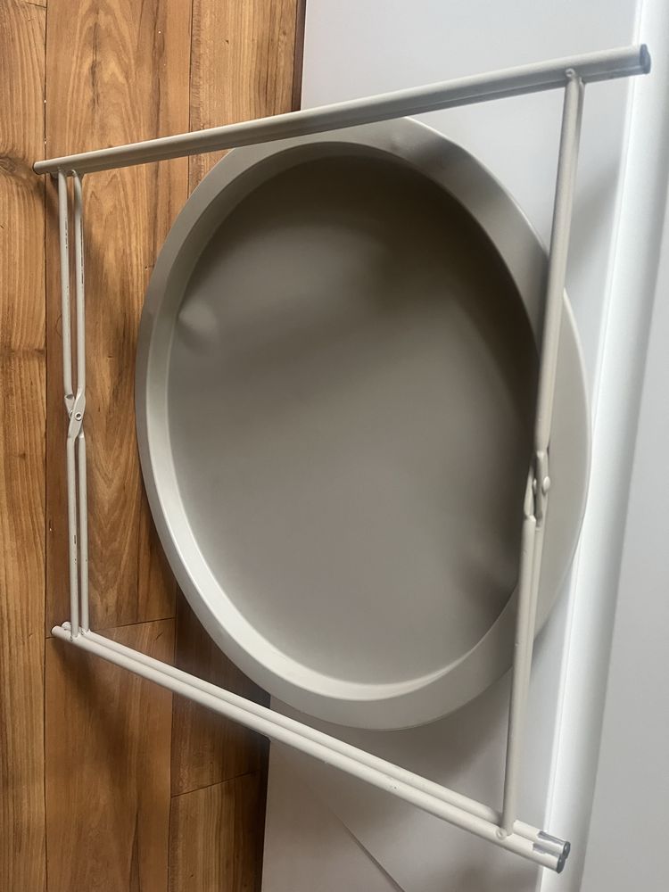 Zestaw stolików :beżowa kolorystyka dostawny ikea bjorkasen z kawowym