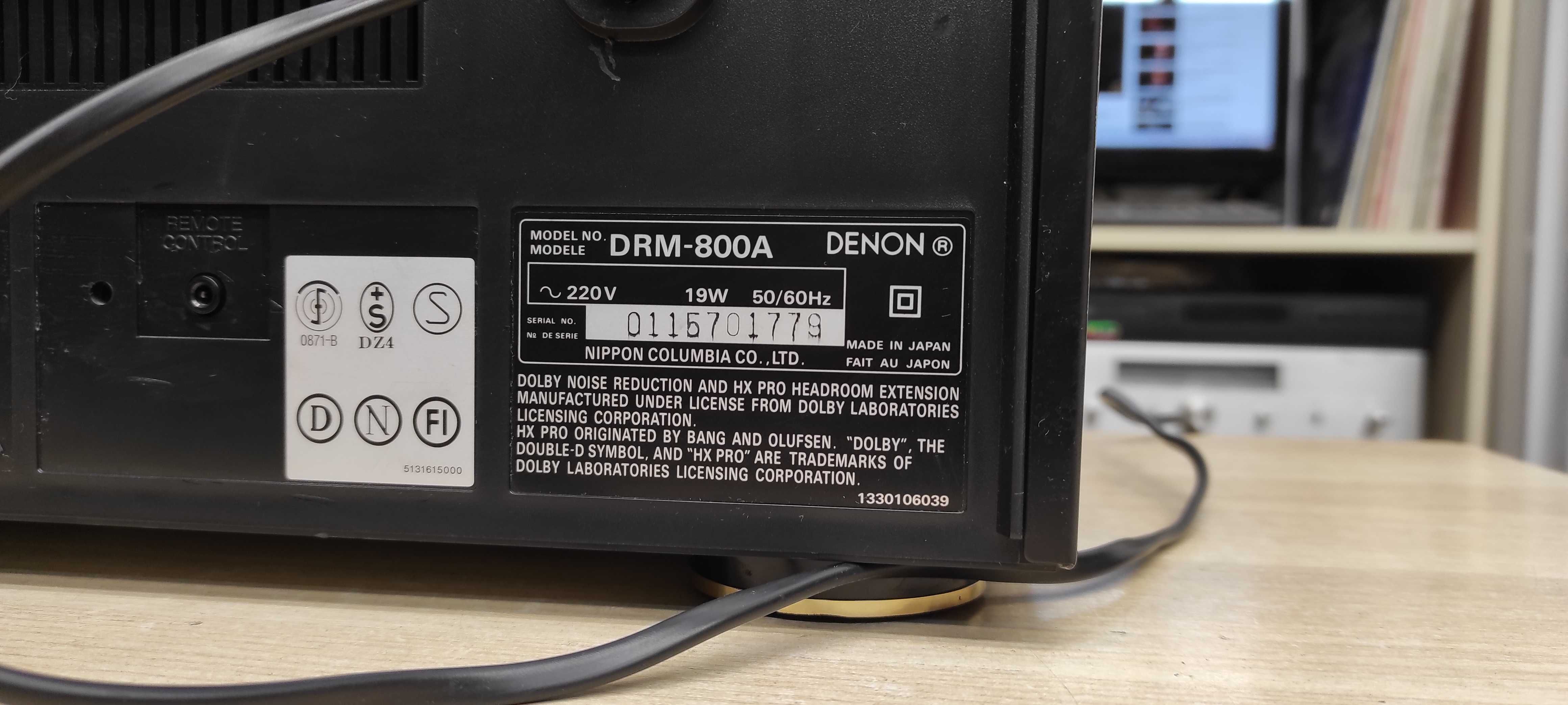Кассетна дека Denon DRM-800A- 3-Нeаd (скіну-відео роботи !! )