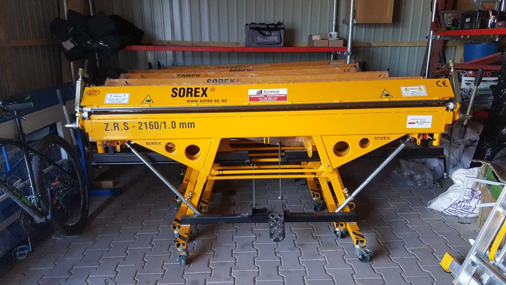 Giętarka do blachy SOREX 2160/1mm Kielce,Radom,Lublin, Kraków,Warszawa