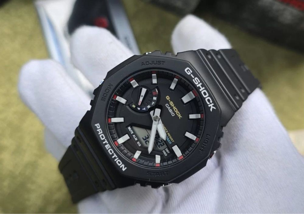 Оригинальные мужские часы Casio G-Shock GA-2100RL-1A.