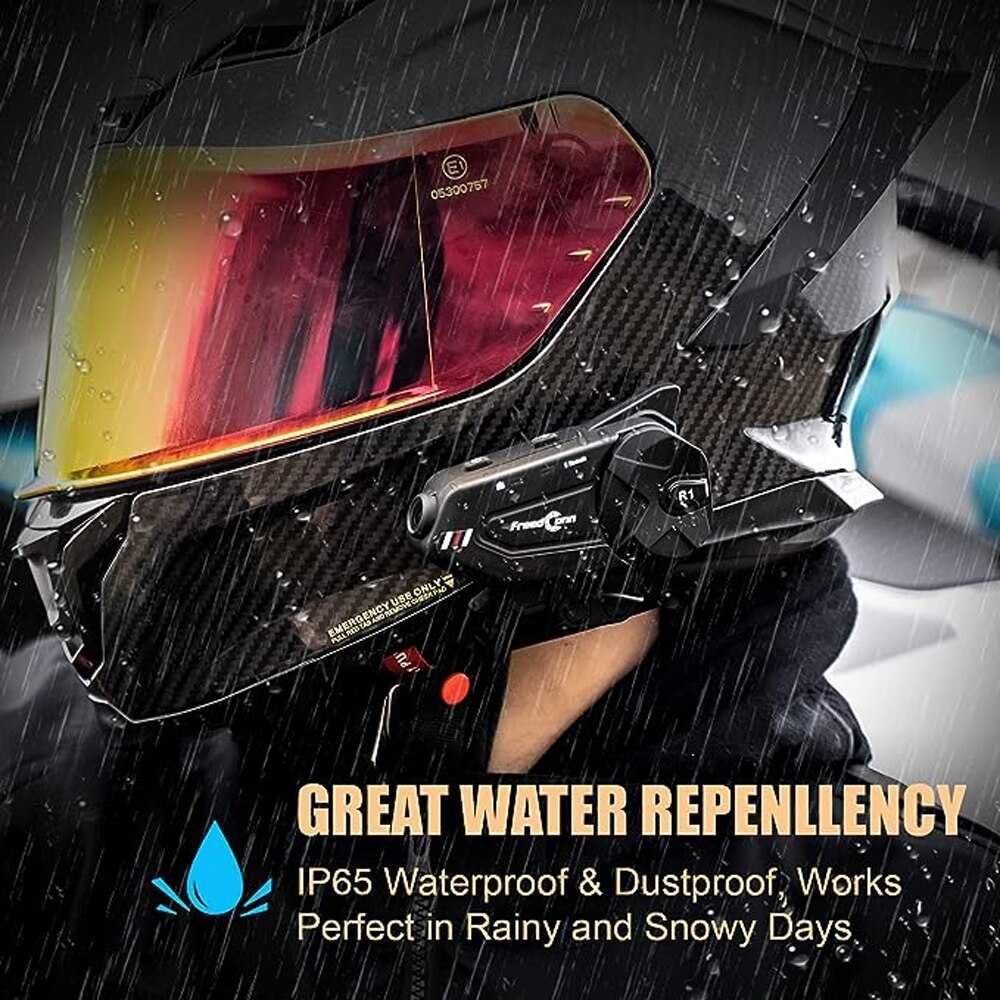 bluetooth capacete da motocicleta   2000mah y10 2x