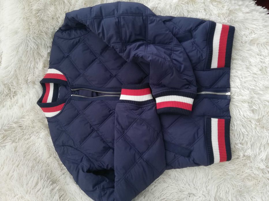 kurtka Tommy Hilfiger xs s 34 36 puchowa bomberka xs s Tommy