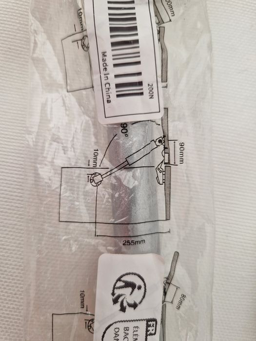 Par de amortecedores para armários