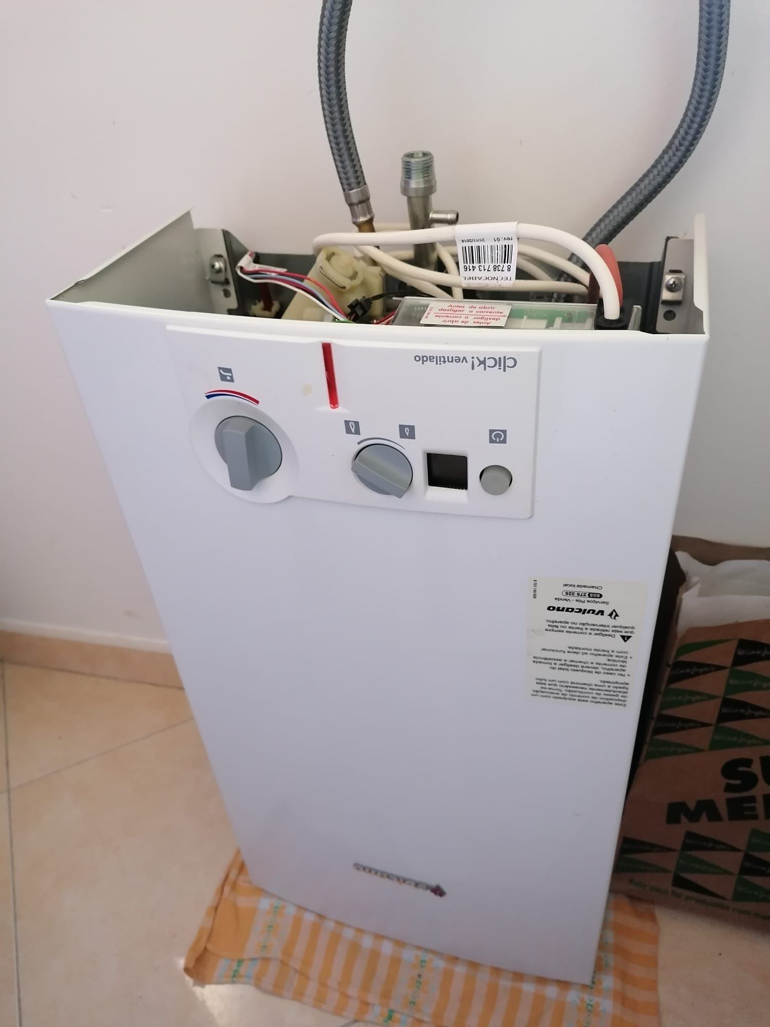 Esquentador Ventilado Vulcano click inteligente 14lt