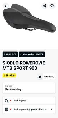 Siodełko siodło rowerowe Rockrider MTB Sport 900