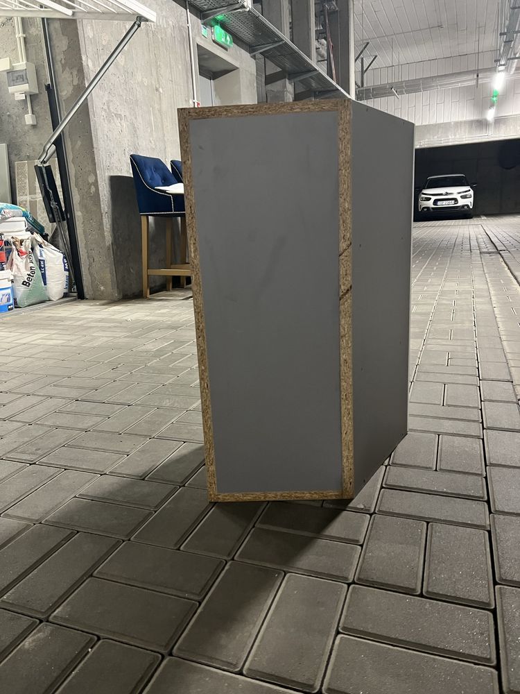 Szafka kuchenna szara narożna