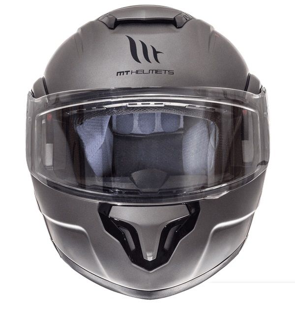 Nowy Kask szczękowy MT ATOM Titanium mat, blenda rozm. S