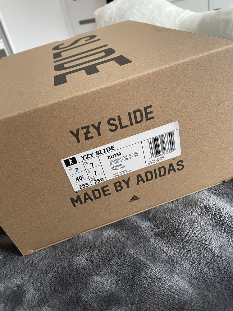 Klapki yeezy slide 40,5 slate grey