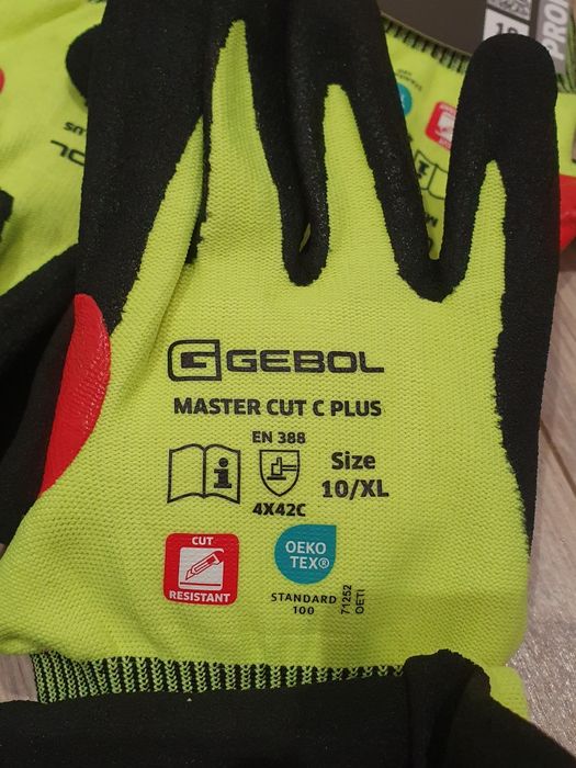 Rekawice ochronne robocze Gebol Master cut XL antyprzecieciowe