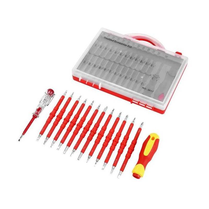 ŚRUBOKRĘTY IZOLOWANE 14EL. do instalacji elektrycznych 1000 W KD5971