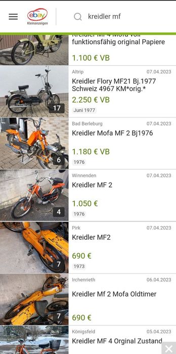 Німецький мотороллер Крейдлер