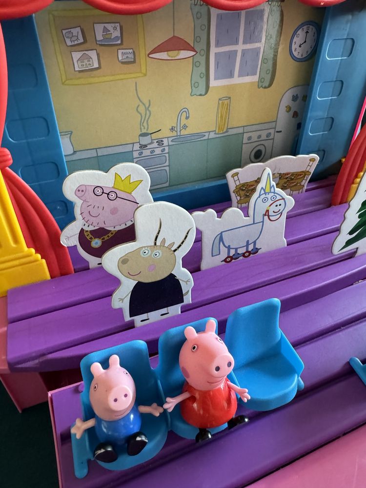 Teatr Świnka Peppa scena teatralna z dźwiękiem teatrzyk Świnki Peppy