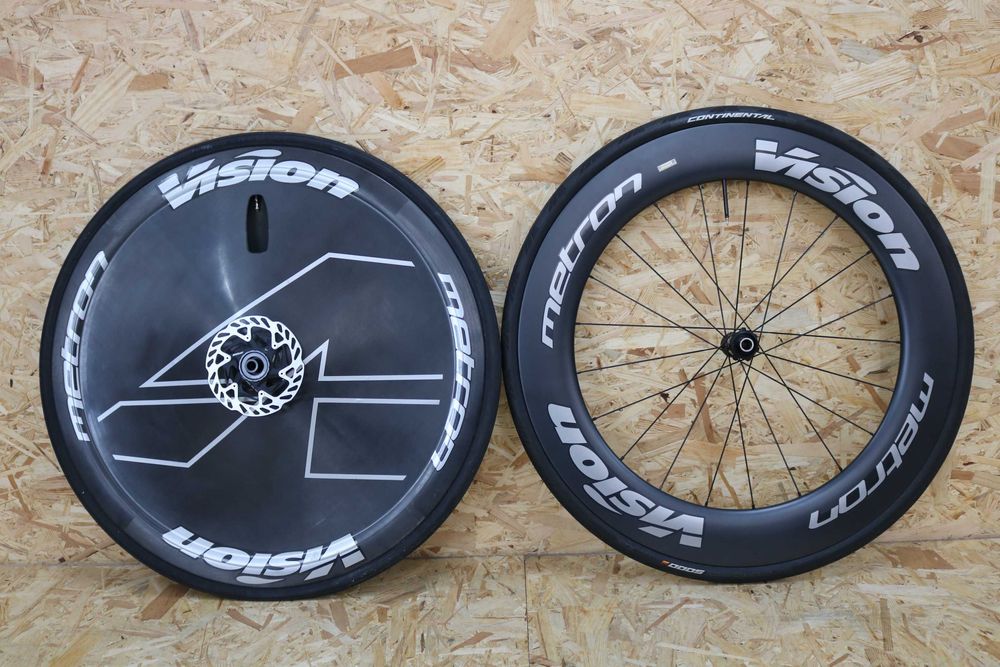 Bicicleta Rodas TT disco carbono Vision Metron - tubeless/clincher