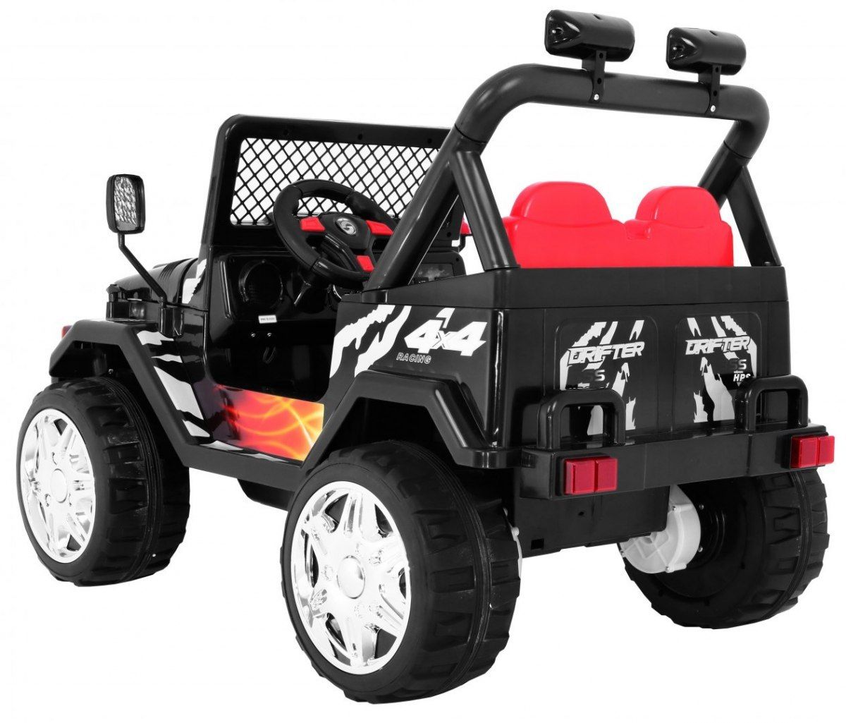 Samochód Jeep RAPTOR Drifter Koła EVA Czarny dla dzieci na akumulator