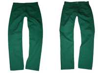 Divided zielone hippie jeansy męskie slim W30 L30 M