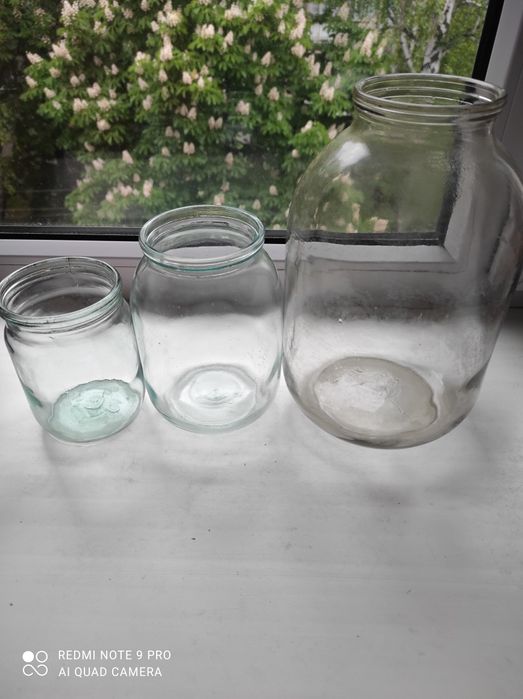 Банки 3л,2л.,1л - 15гр.