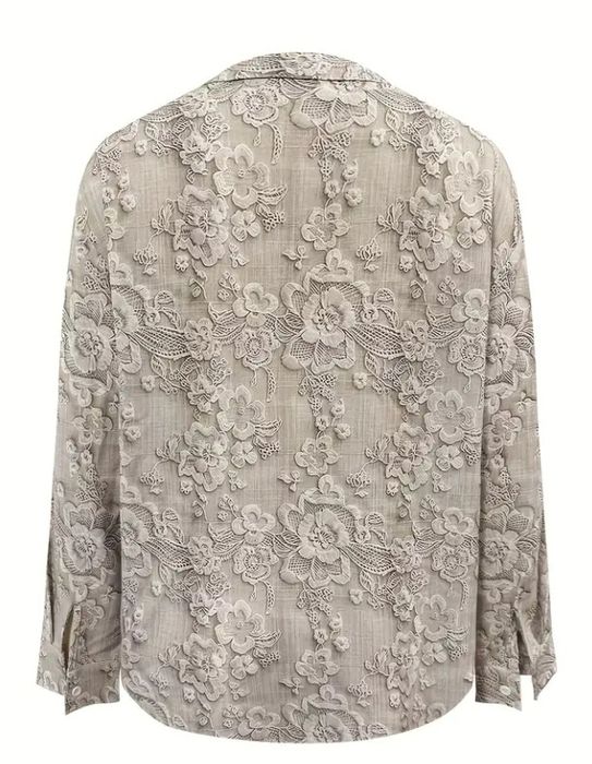 Bluzka damska odcienie szarości i bieli rozmiar 46