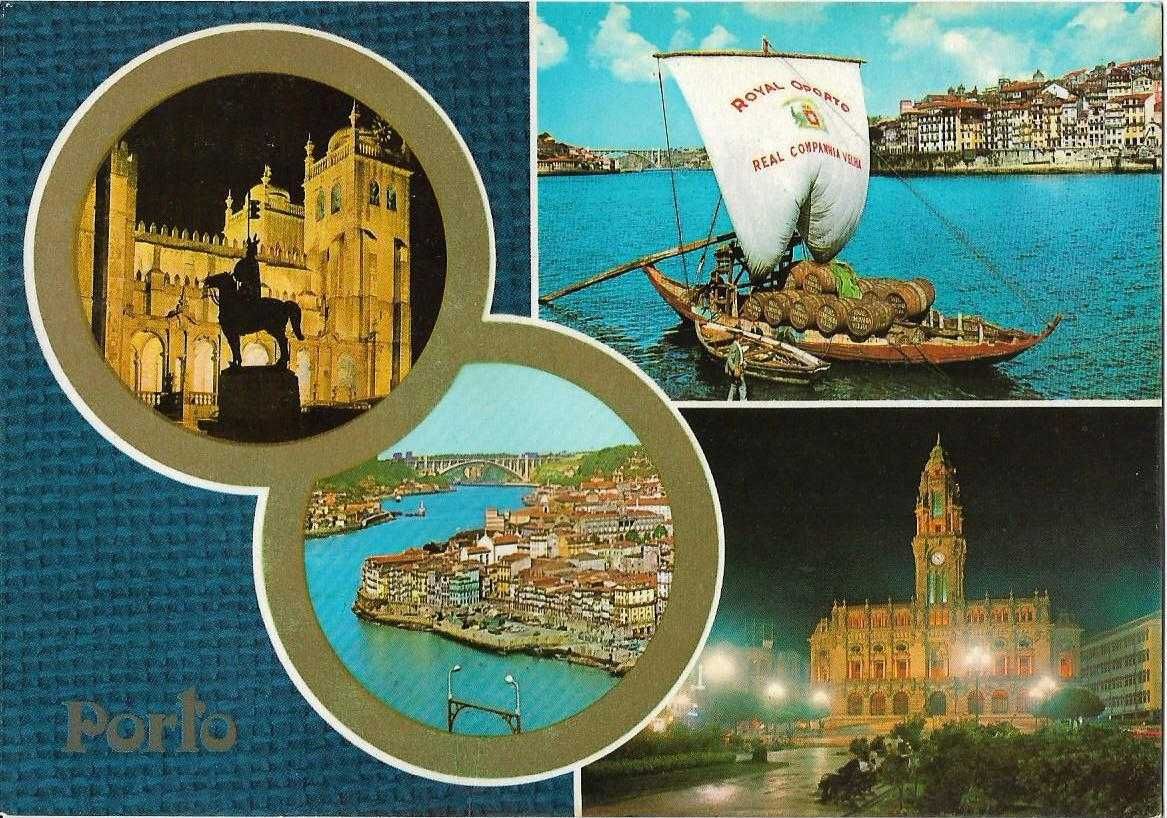 Porto - - - Postais antigos (cerca de 30 anos) - - - - - Postais