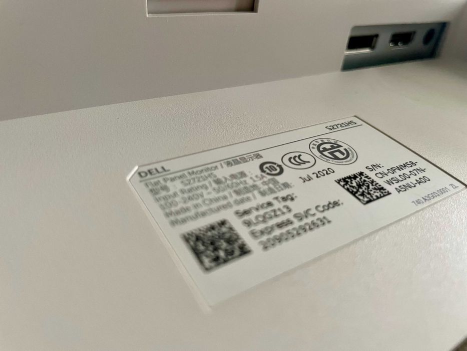 Monitor Dell S2721HS IPS FHD 16:9 75Hz FreeSync (ótimo estado)