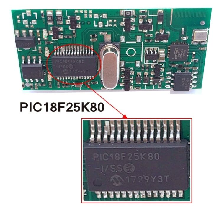 ELM327 V1.5 bluetooth чип PIC18F25K80 две платы Оригинал OBD2 сканер