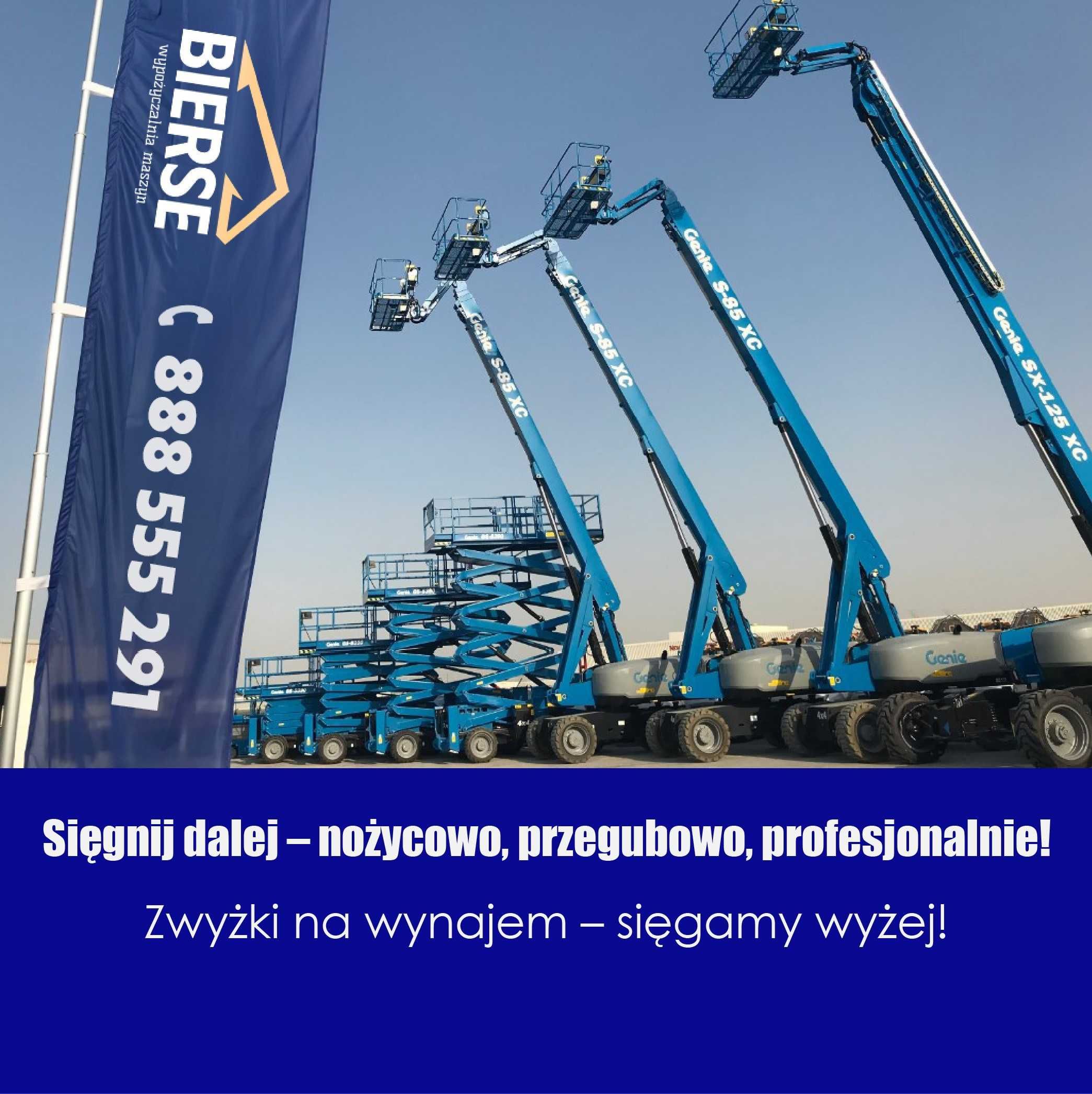 Wynajem Podnośników – Nożycowe, Teleskopowe, Przegubowe, Masztowe 24h
