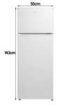 Lodówka MIDEA MDRT294FGE01 143cm Biała, stan prawie nowy
