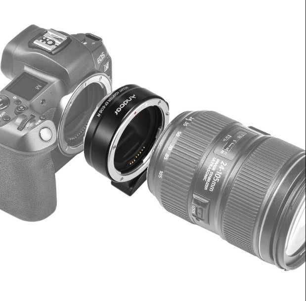 Переходной адаптер Andoer металл Canon  EF EF-S  EOS R R5 RF автофокус