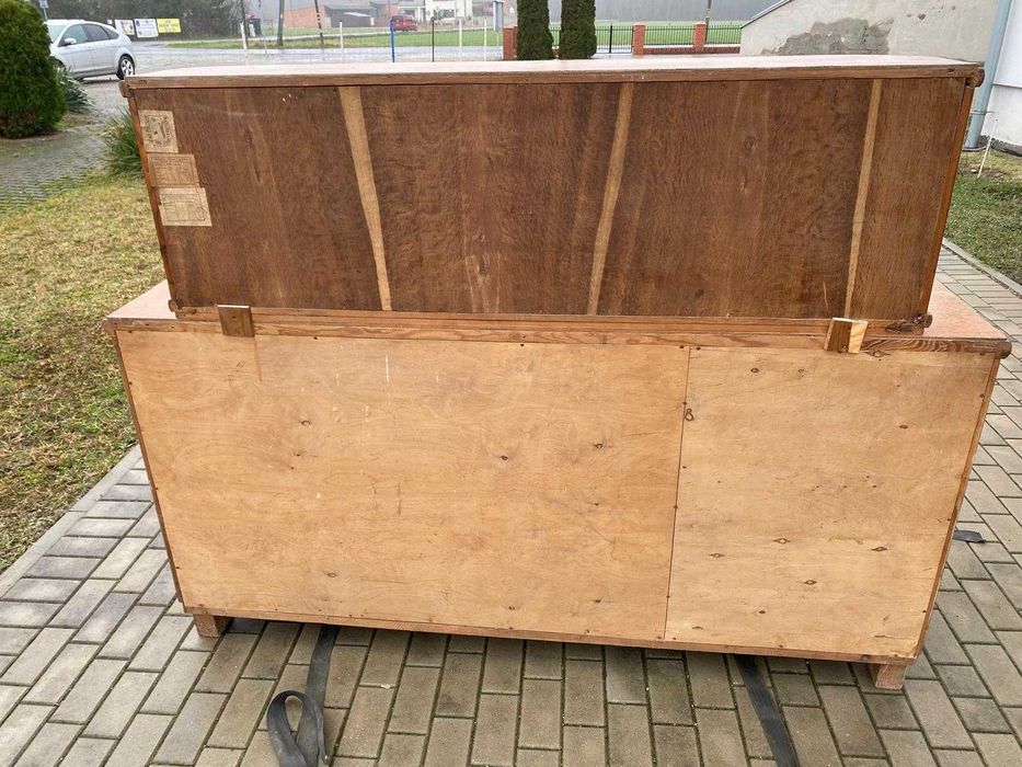 meble PRL komoda, witryna