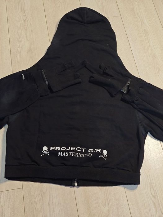 Grailz Project G/R x mastermind zip up hoodie черная кофта opium