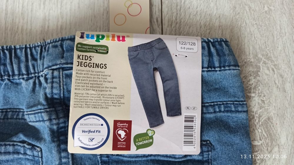 Spodnie nowe r 122/128 jegginsy