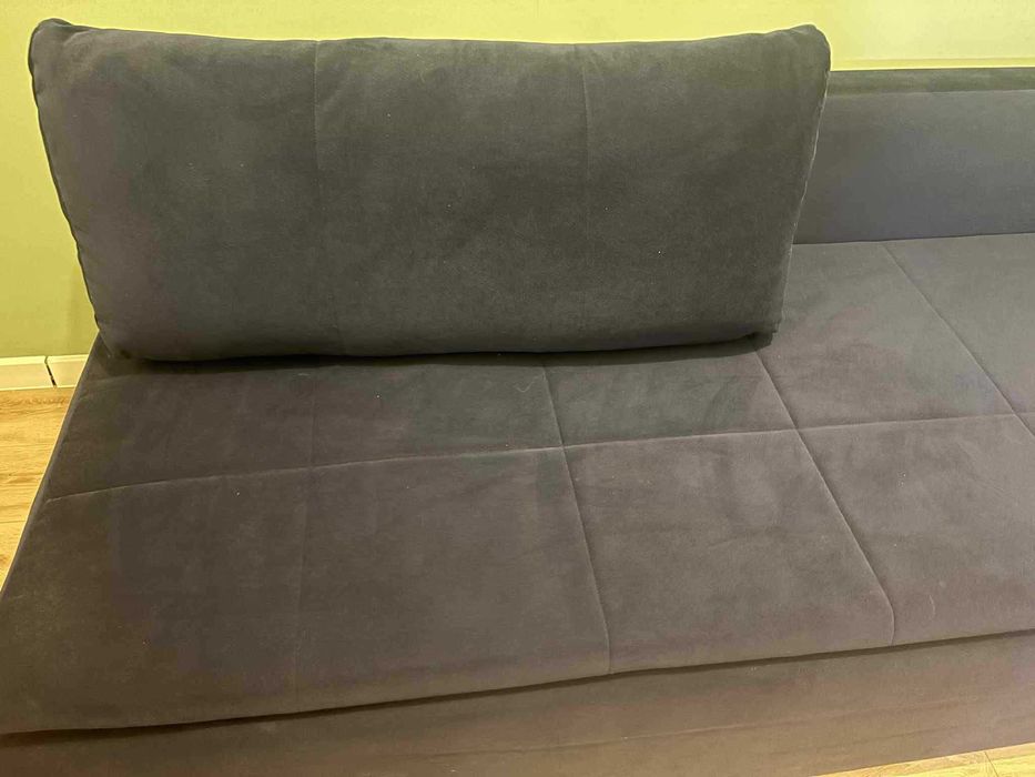 Sofa rozkładana z funkcją spania, granatowa