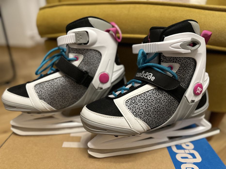 Okazja!! Łyżwy damskie, jak nowe,  rozm. 39, piękne, naostrzone!