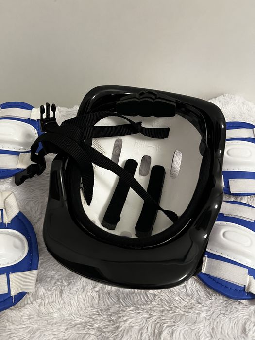 Kask na rower i ochraniacze