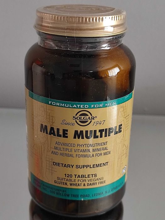 Вітаміни для чоловіків Солгар Solgar Male Multiple 120 180 таблеток