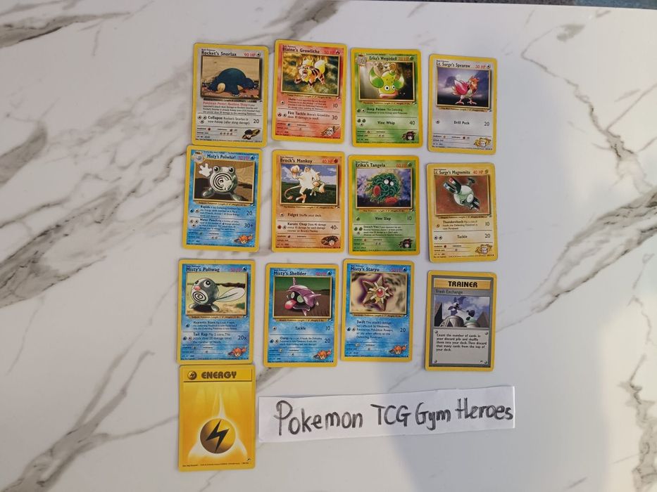 Pokemon TCG GYM Heroes Karty Oryginalne Na Sztuki Rocket's Snorlax