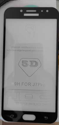 Szkło hartowane Premium 5D do Samsung Galaxy J7 Czarne