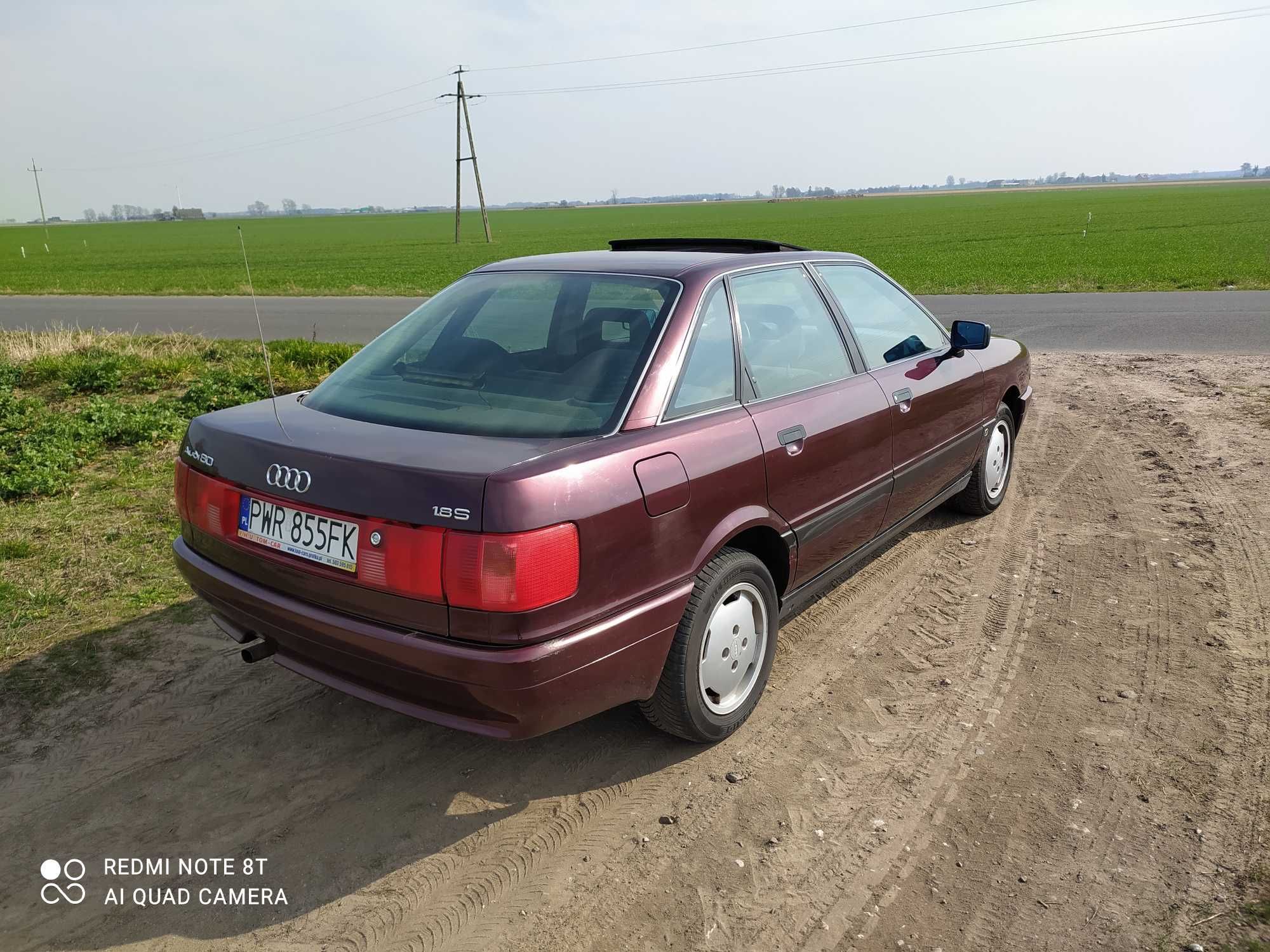 Audi 80 B3 1,8 S Comfort Edition, zarejestrowany