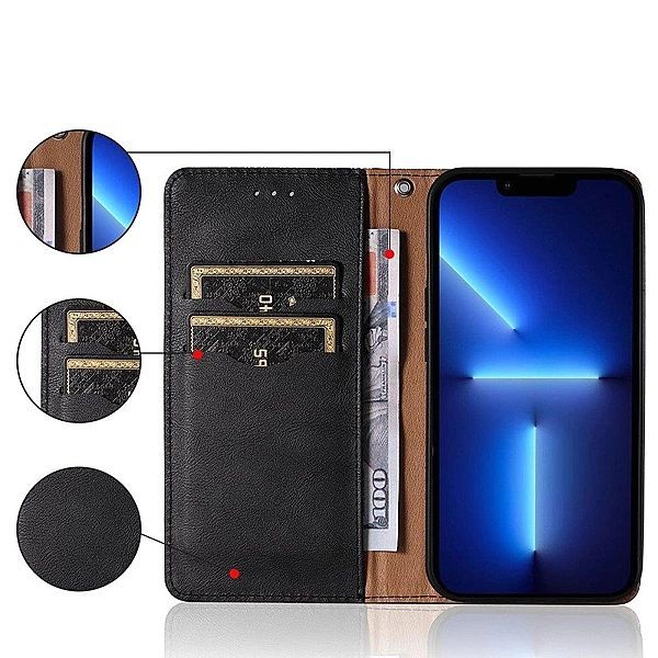 Magnet Strap Case etui do Xiaomi Redmi Note 11 pokrowiec portfel + min