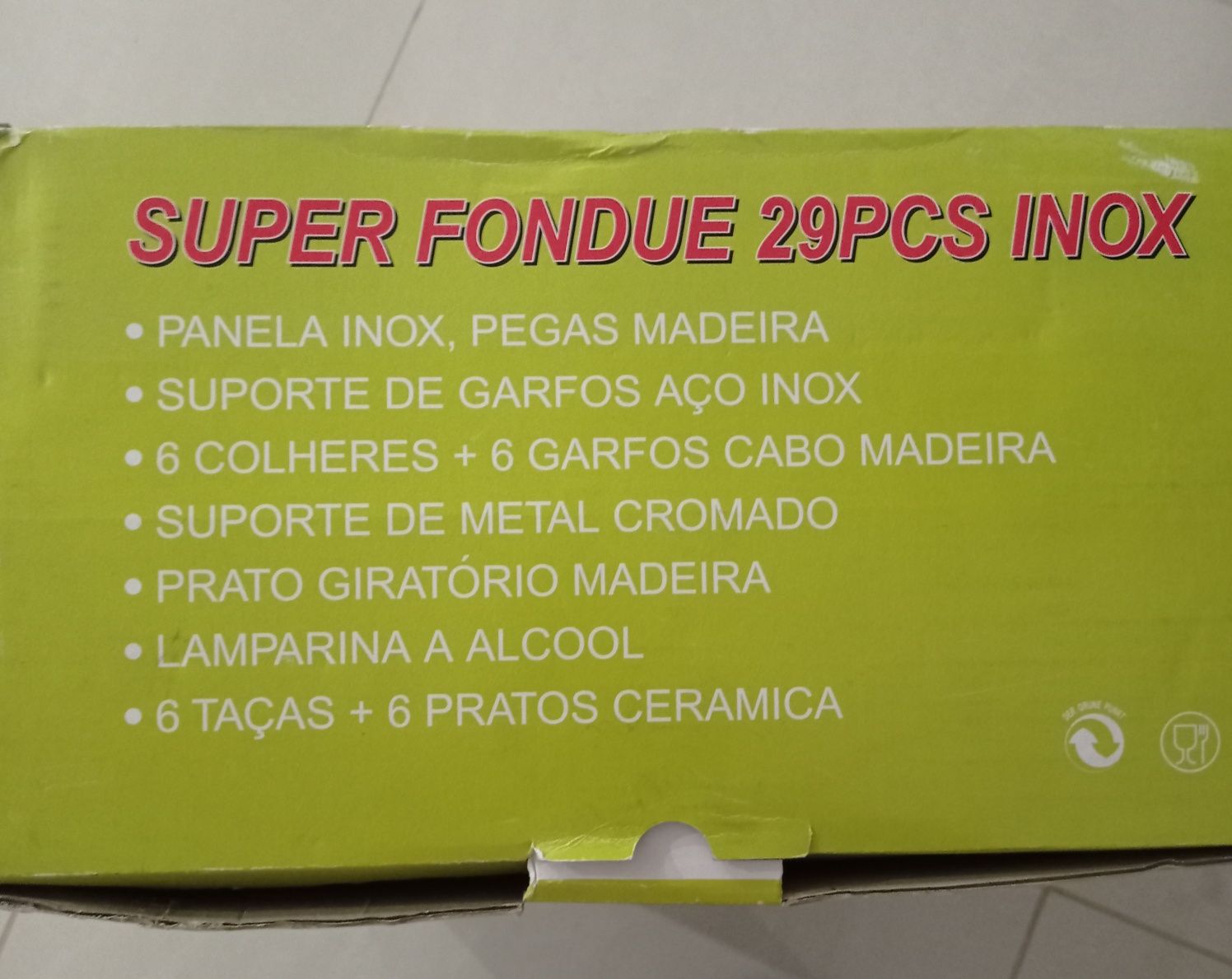 Conjunto de fondue novo