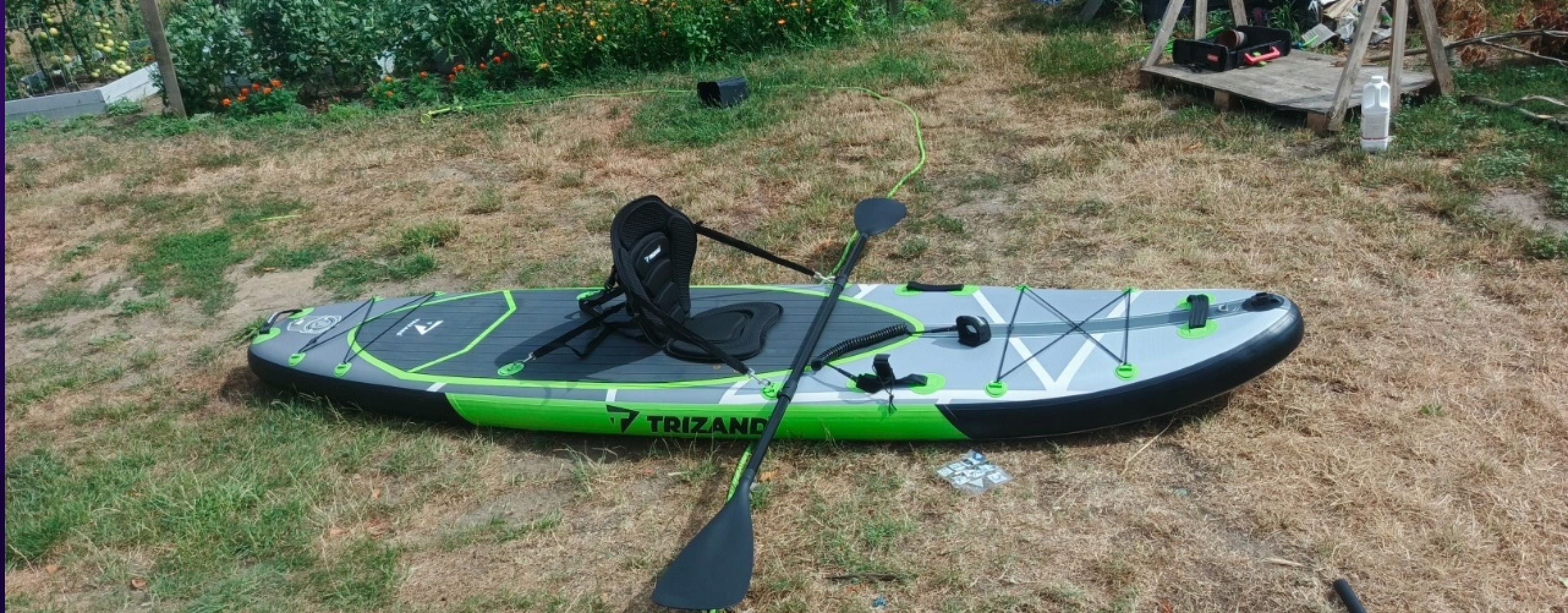 SUP 335 cm Pompowana Deska z Wiosłem, Siedziskiem i Pompką + Plecak