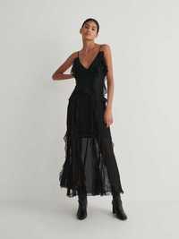 міді сукня з оборками Reserved чорна