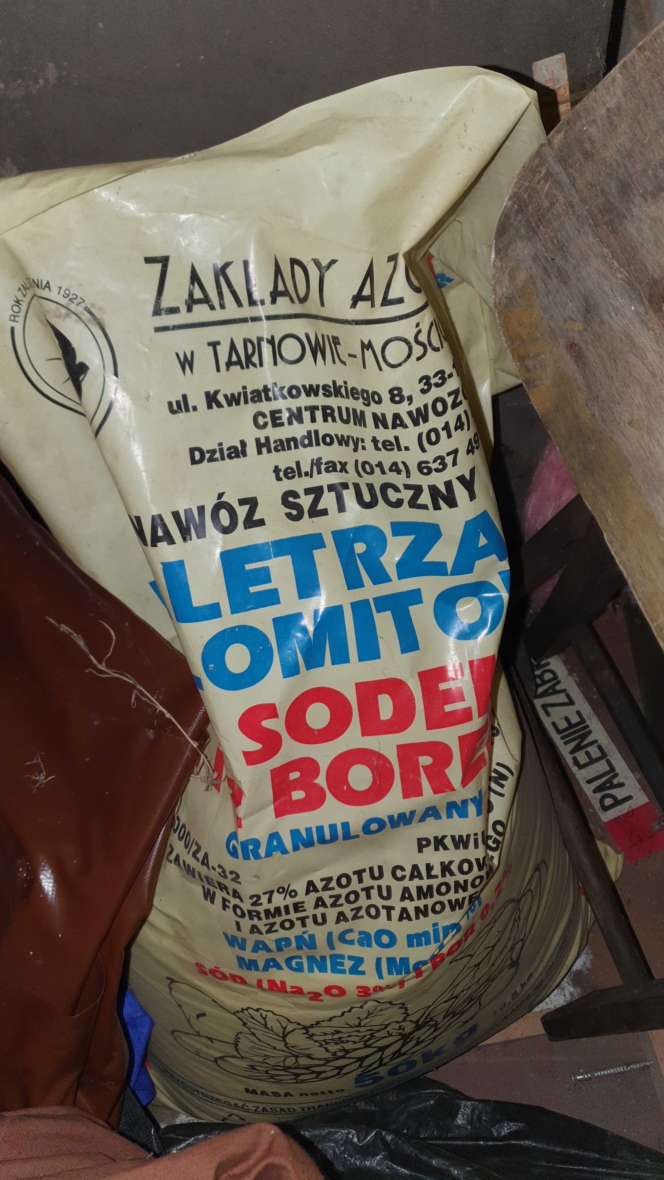 Nawóz sztuczny granulowany 50 kg saletrzak z sodem i borem