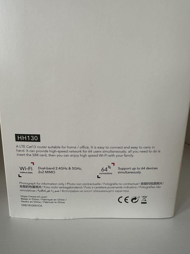 Router Wifi TCL Linkhub Lte Cat13 home station