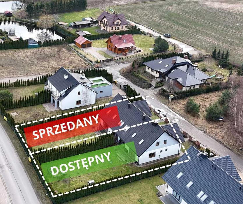 Dom GOTOWY do ZAMIESZKANIA-Komfortowy układ z GARAŻEM i OGRODEM-154 m2